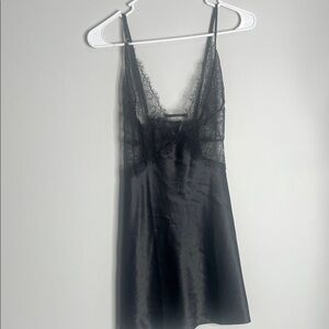 Victoria's Secret Midnight Black Lace Chemise